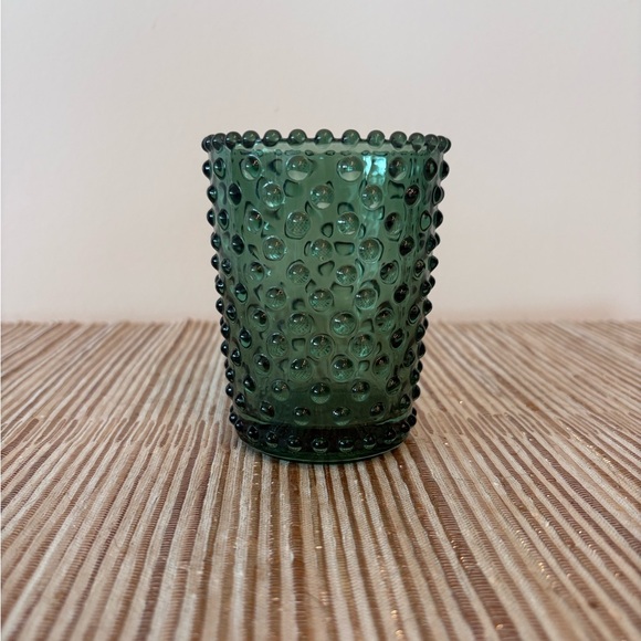 Other - Green Textured Glass Tumbler
